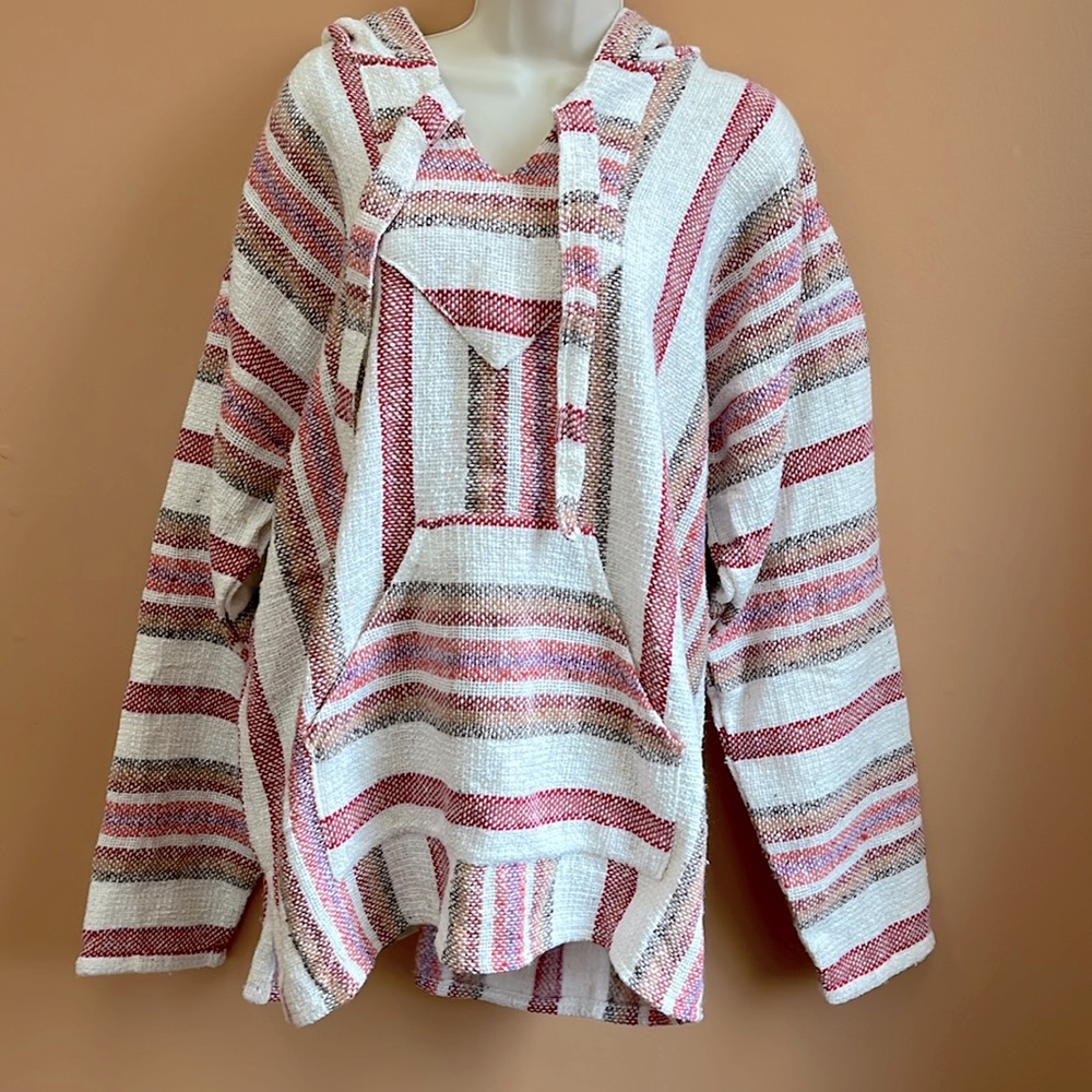 Yarina multicolored drug rug hoodie, sz L